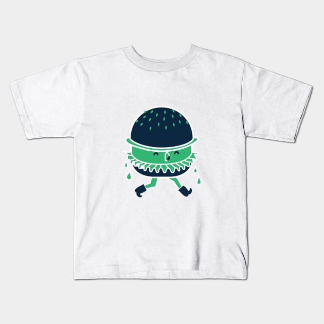 Little Burger Boy Kids T-Shirt by sukumolnunt